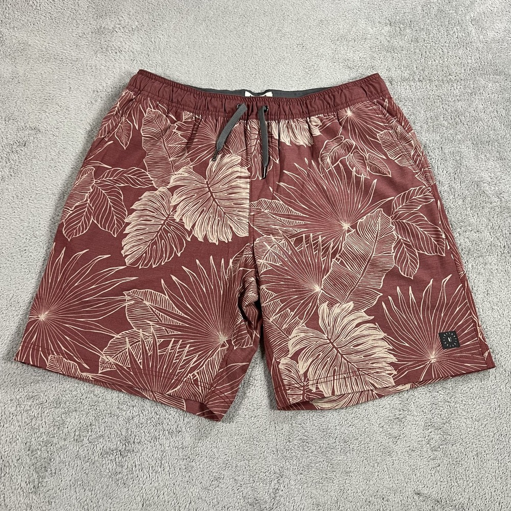 Linksoul Shorts Mens XL Burgundy Lined Golf Training Performance Running Beach